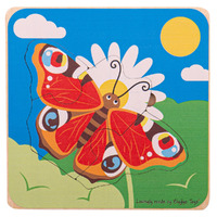 Bigjigs - Lifecycle Layer Puzzle Butterfly
