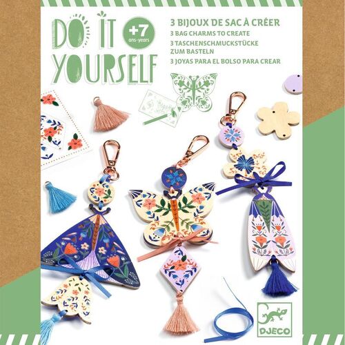 Djeco - Do It Yourself Butterflies Bag Charms