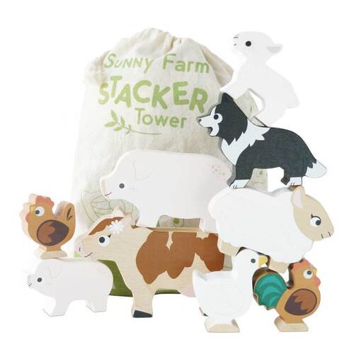 Le Toy Van - Petilou Farm Stacking Animals